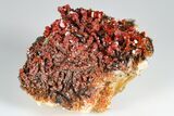 Ruby Red Vanadinite Crystals on Pink Barite - Top Quality #178098-3